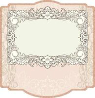 Vintage frame.Decorative border frames, retro style. vector