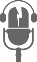 Mikrofon Podcast . Symbol zum Design. png transparent