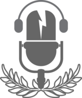 Microphone Podcast . Icon for design.  PNG Transparent