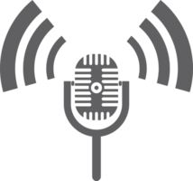 Mikrofon Podcast . Symbol zum Design. png transparent