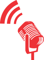 Microphone Podcast . Icon for design.  PNG Transparent