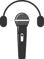 microfono Podcast . icona per design. png trasparente