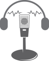 microfone podcast . ícone para Projeto. png transparente
