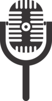 Microphone Podcast . Icon for design.  PNG Transparent