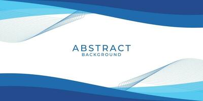 Abstract blue background template vector
