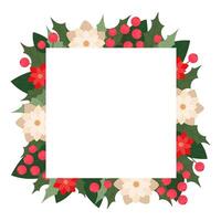 Frame from decorative elements. Christmas background for your design. vector