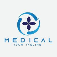 Logo vector and icon template of medical hostpital business