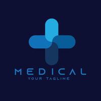 Logo vector and icon template of medical hostpital business