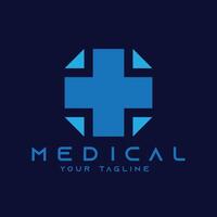 Logo vector and icon template of medical hostpital business