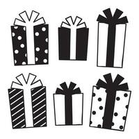 Gift Box Illustration Set vector