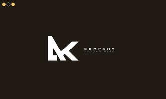 AK Alphabet letters Initials Monogram logo KA, A and K vector