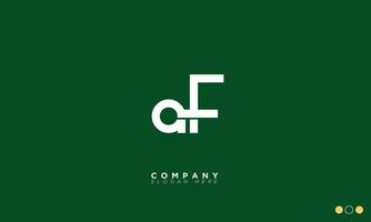 AF Alphabet letters Initials Monogram logo FA, A and F vector
