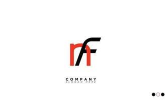 NF Alphabet letters Initials Monogram logo FN, N and F vector