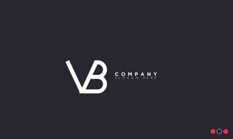 VB Alphabet letters Initials Monogram logo BV, V and B vector