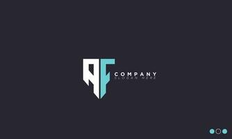 AF Alphabet letters Initials Monogram logo FA, A and F vector
