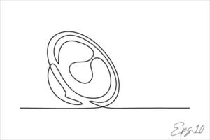 speaker continuous line art drawing vector