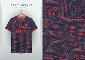 Backgrounds for sports jersey, soccer jerseys, running jerseys, racing jerseys, zigzag lines dark gray and red vector