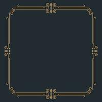 simple line frame Border decorative vector