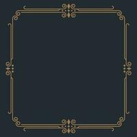 simple line frame Border decorative vector