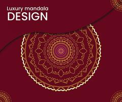 Luxury mandala background with golden arabesque pattern Arabic Islamic east style. Ramadan Style Decorative mandala. Mandala for print, poster, cover, brochure, flyer, banner vector