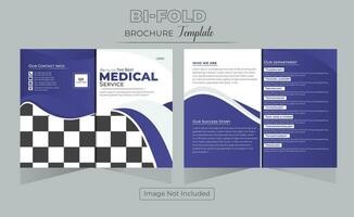 4 Page Medical Or Healthcare Brochure Template Design vector