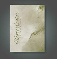 Cards with watercolor background. Design for your cover, date, postcard, banner, logo. vector