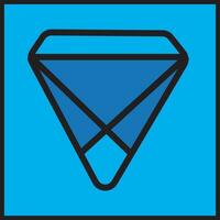 diamond illustration vector design in blue color. Suitable for icons, logos, posters, websites, t-shirt designs, stickers, concepts, advertisements.