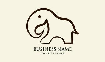 elephant logo template vector