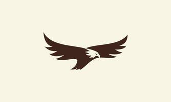 silhouette eagle fly logo template vector