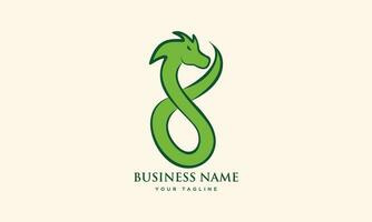 dragon logo template vector