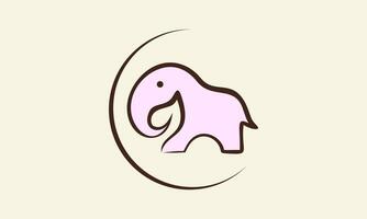 plantilla de logotipo de elefante vector