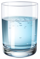 Wasser Glas trinken ai generativ png