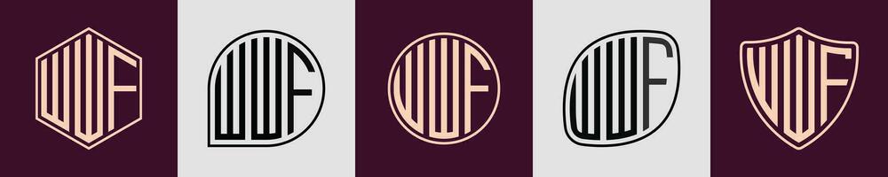 Creative simple Initial Monogram WW FLogo Designs. vector