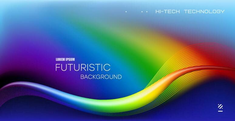 Neon glowing wavy lines. Liquid light abstract shapes. Festive background for parties, invitations, technology, futuristic, energetic. Vector.