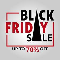 Black Friday Sale Vector Design Illustration with Grey Gradient Colored Background