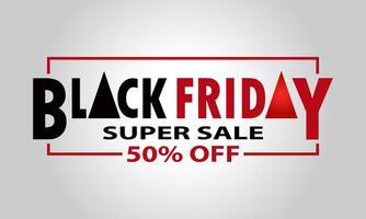 Black Friday Sale Banner Vector Design Illustration with Grey Gradient Colored Background