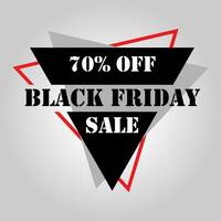 Black Friday Sale Vector Design Illustration with Grey Gradient Colored Background