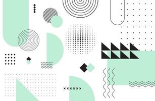 abstract shape memphis pattern background vector