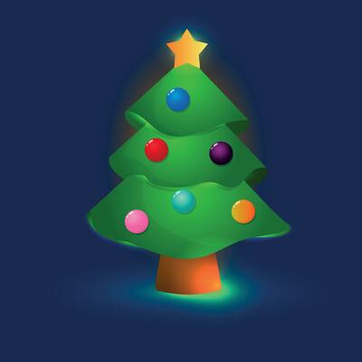 Magic Christmas tree.