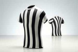 Mockup sports football team uniforms multicolors shirt, Generative AI illustration photo