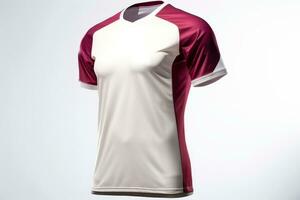 Mockup sports football team uniforms multicolors shirt, Generative AI illustration photo