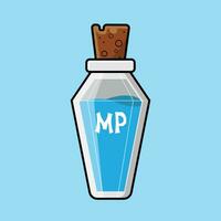 The Illustration of MP Boost Potion Game Item vector