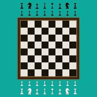 The Illustration of Chess Board Set vector