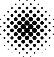 Halftone circles size circles gradations dot pop, art pattern vector