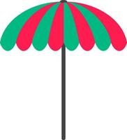 Dom paraguas plano icono, viaje turismo, sombrilla, playa paraguas verano vector