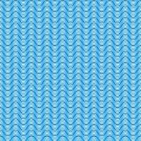 3D seamless pattern Aqua sea wave simple river ocean waves vector