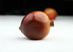 pomegranate in the white background photo