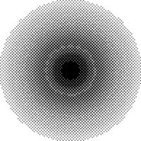 Halftone circles size circles gradations dot pop art pattern vector