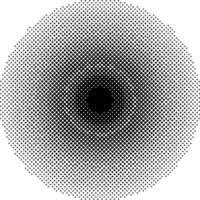 Halftone circles size circles gradations dot pop art pattern vector