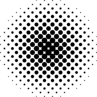 Halftone circles size circles, gradations dot pop art pattern
